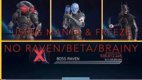 MANTA AND FREEZE PIPS | No Beta/ Brainy / Raven | H7 Aoc Re-Run | Injustice 2 Mobile