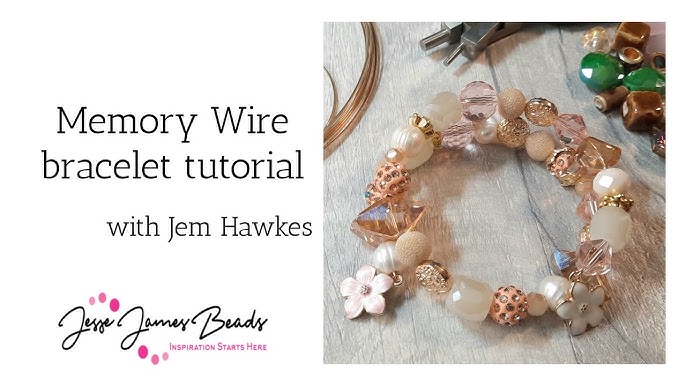 How To Make A Memory Wire Bracelet With Bumble Bee 
