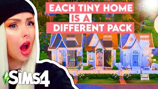 Each TINY HOME Is a Different Pack in the Sims 4 // Sims 4 House Building Challenge