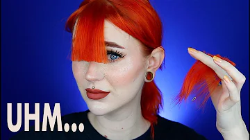 CUTTING MY BANGS (for real this time omg) | Evelina Forsell