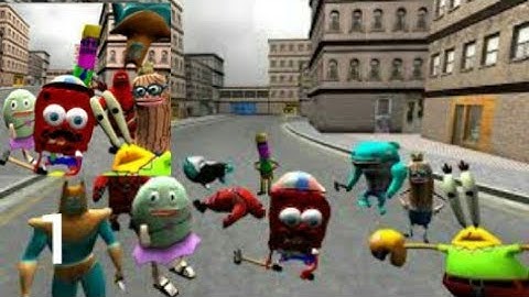 Sponge Simulator. Bottom City Of Bob 3D Gameplay Level 1