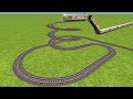 MEMU PASSENGER TRAIN CROSSING FOR SNAKE ROUND RAILROAD TRACKS ZIG ZAG TRACKS/beamng Train