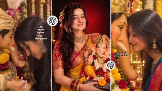 Instagram Trending Ganesh Chaturthi AI Photo Editing Prompt | ChatGPT AI Photo Editing screenshot 3