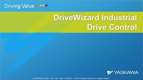 DriveWizard Industrial Control