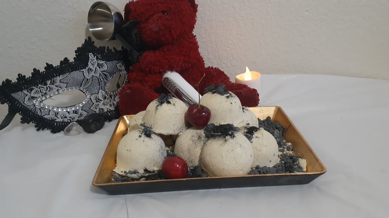 Asmr Lemon Madagascar Vanilla Ice Cream Sundae Baking Soda w/ Onyx