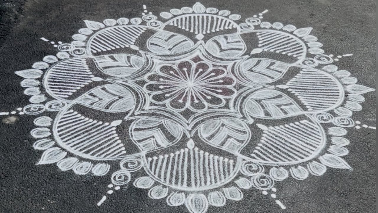 2 அழகான ரங்கோலி#simplerangoli#rangolidesigns#easyrangoli#dailyrangoli#rangoli#muggulu#ytvideo#art#