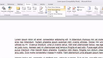 Using Comment on Microsoft Word 2007 & 2010