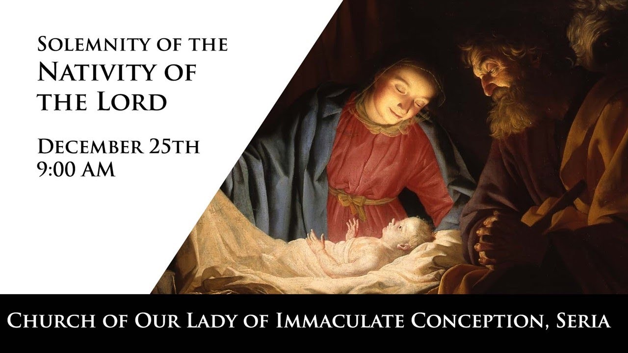 Solemnity of Nativity of the Lord 25th December 2020 YouTube