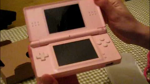Nintendo DS Lite Coral Pink opening..