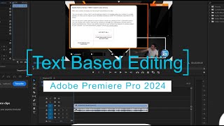 Text-Based Editing Adobe Premiere Pro 2024 #adobepremierepro screenshot 5