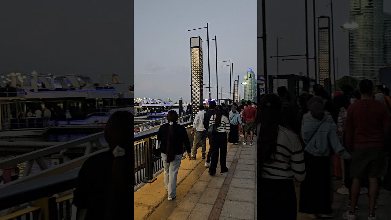 Dhow Cruise Dubai AL Jaddaf Waterfront Dubai 4k ultra HD Video