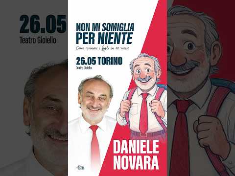 Video DANIELE NOVARA Non mi somiglia per niente | Torino 26.05.26