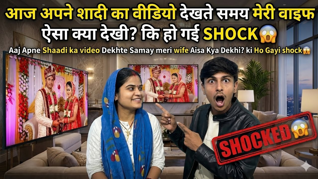 AAJ APNE SHADI💍 KA VIDEO DEKHTE SAMAY MERI WIFE AISA KYA😳 DEKHI? KI HO GAYI SHOCKED😱