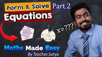 Easy Way to Form and Solve Equations in Polygons and Angles | Finding Value of X in Pentagon!