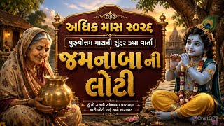 પુરુષોત્તમ માસની સુંદર કથા વાર્તા "જમનાબા ની લોટી" | Jamnaba ni loti | Adhikmaas 2026@Gujju_stsang 