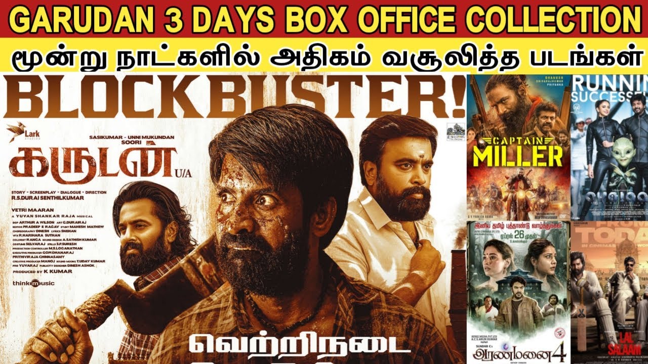 Garudan 3 Days Box office | Top -5 Opening Weekend Gross at 2024 | 25 ...