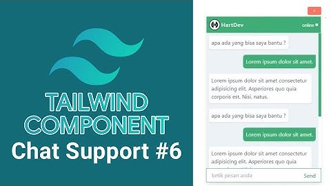 Chat Support - Tailwind Component #6