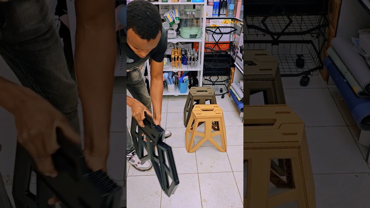 Ksh1999Portable Collapsible Stool Very Strong for Heavy Work. Useful at home, schools, office, etc