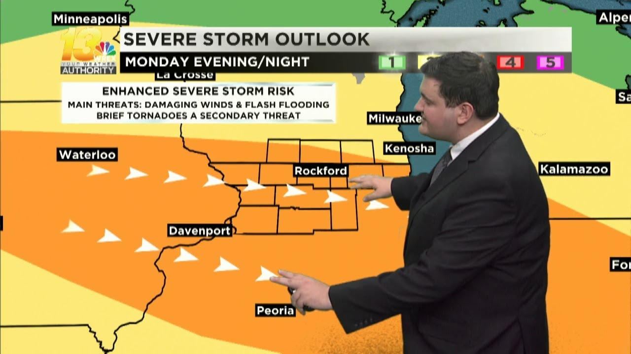 One more hot, humid, and stormy day on Monday - YouTube