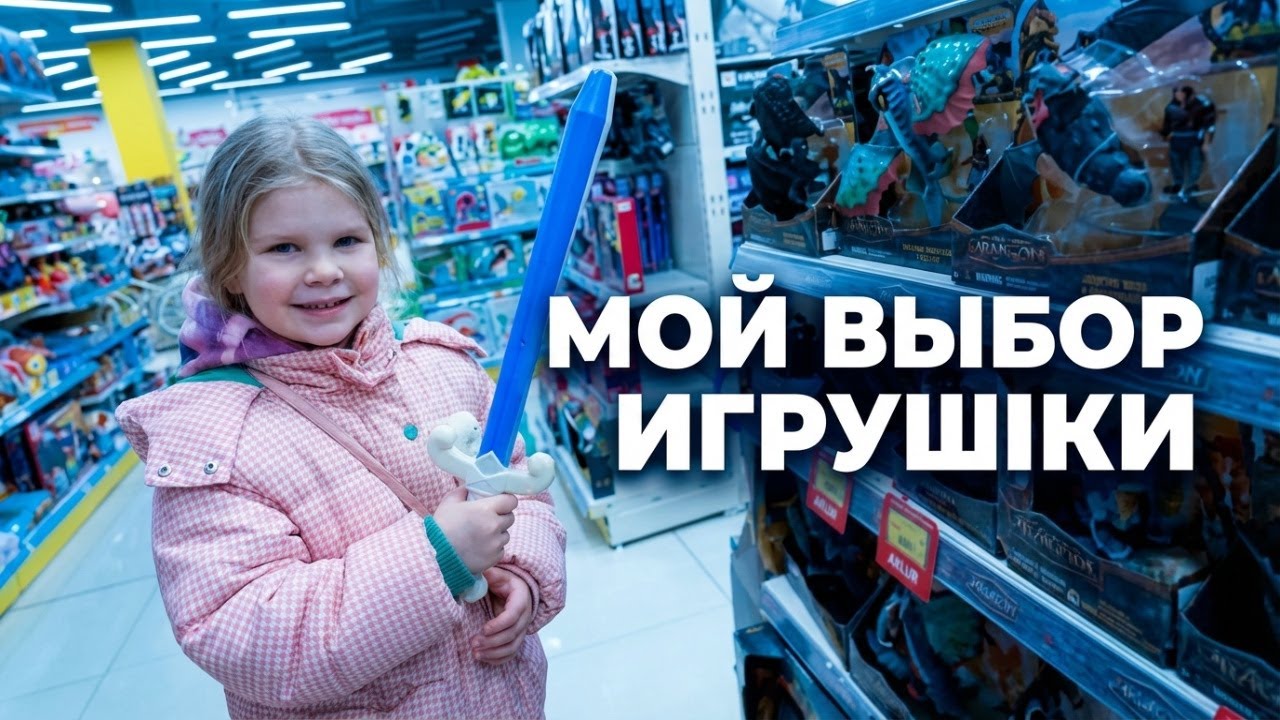 Кристюня покупает игрушки на день рождения - какие понравились больше всего?