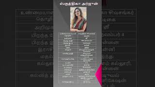 Shrutika Arjun Biodata Shrutika Arjun Biography Shrutika Arjun Biography In Tamil