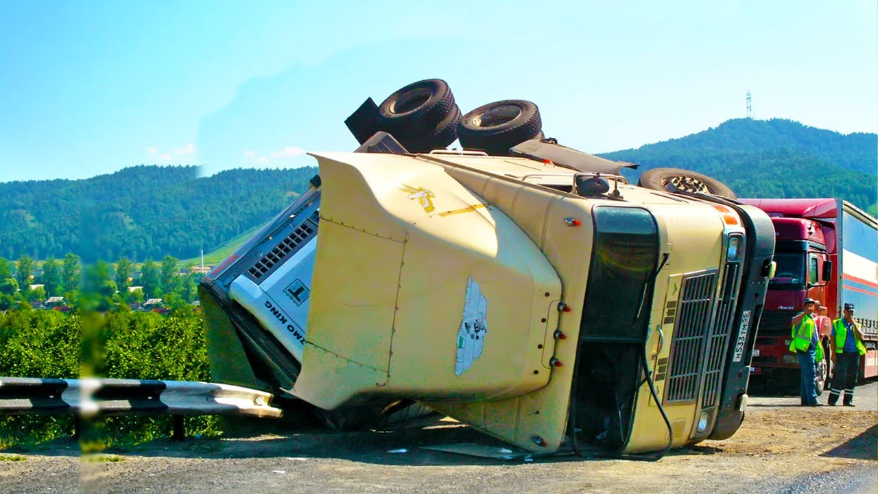 Scariest Huge Truck Rollover Vehicles Hitting Animal Legendary