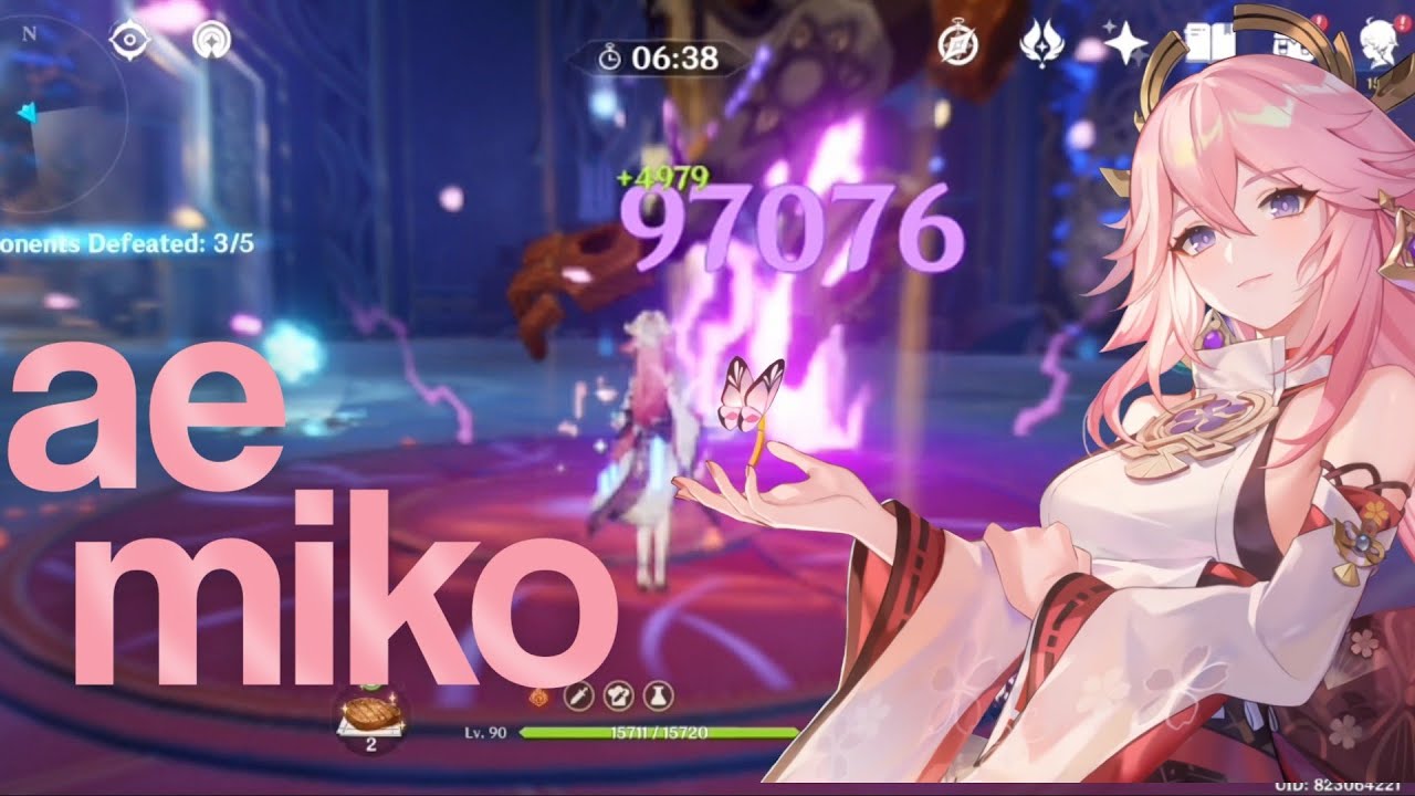 C0 yae miko damage showcase 