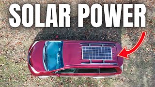 I Put The Largest Solar Panel Possible On My Minivan Camper