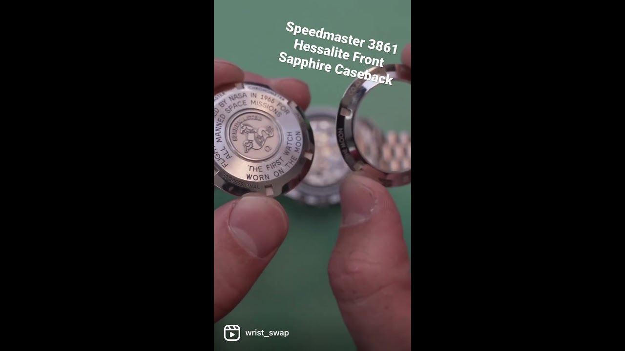 スピードマスター ケースバック 3861用 Sapphire Exhibition Caseback for the 3861 Omega Speedmaster