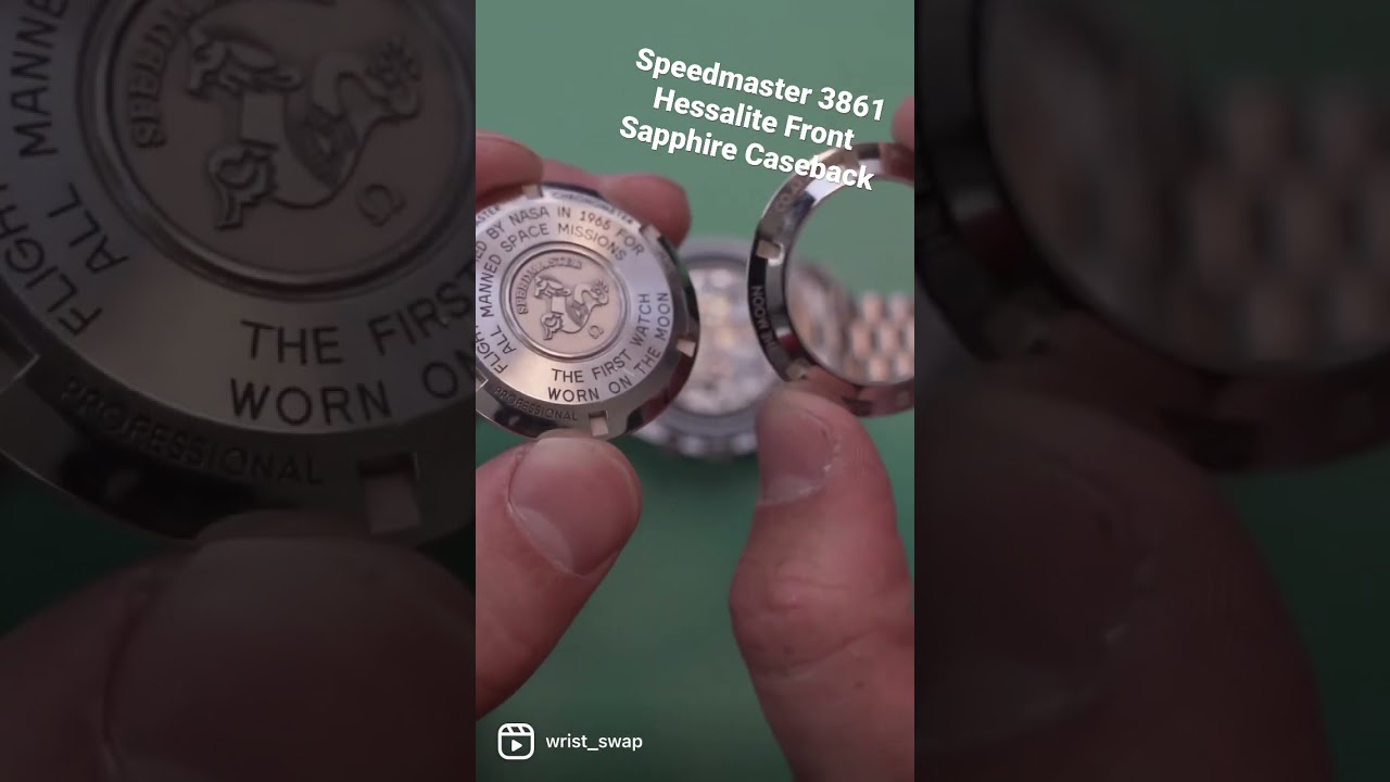 Caseback Swap on Omega 3861 Speedmaster