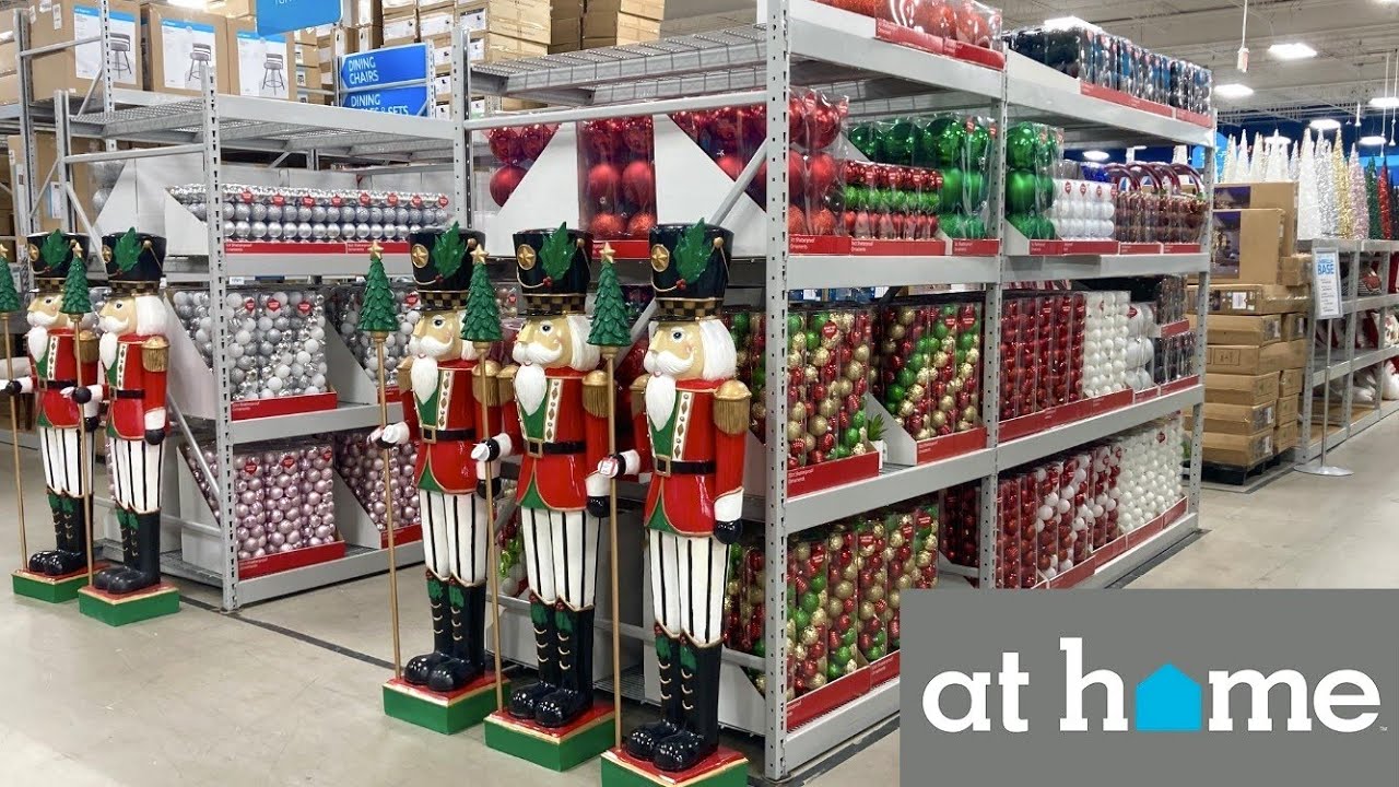 AT HOME CHRISTMAS DECORATIONS CHRISTMAS DECOR ORNAMENTS SHOP WITH ME SHOPPING STORE WALK THROUGH