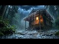 Heavy Rain Sounds for Sleeping | 10 Hours Black Screen | Insomnia Relief, No Ads 🌧️