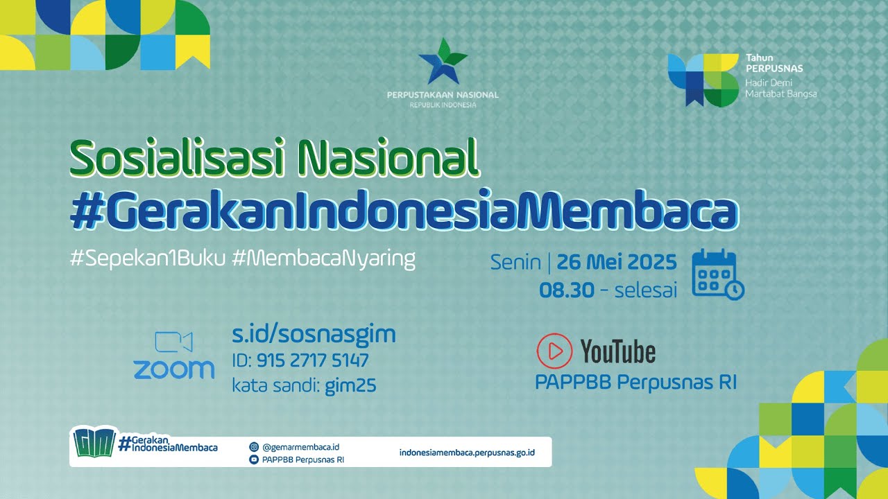 Sosialisasi Gerakan Indonesia Membaca Tahun 2025