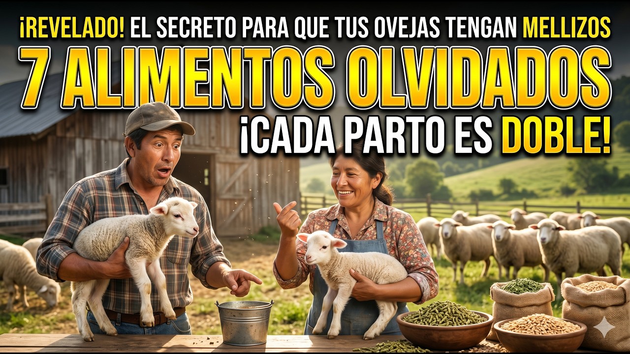 7 Alimentos Olvidados que Están Haciendo parir mellizos en cada partos de ovejas