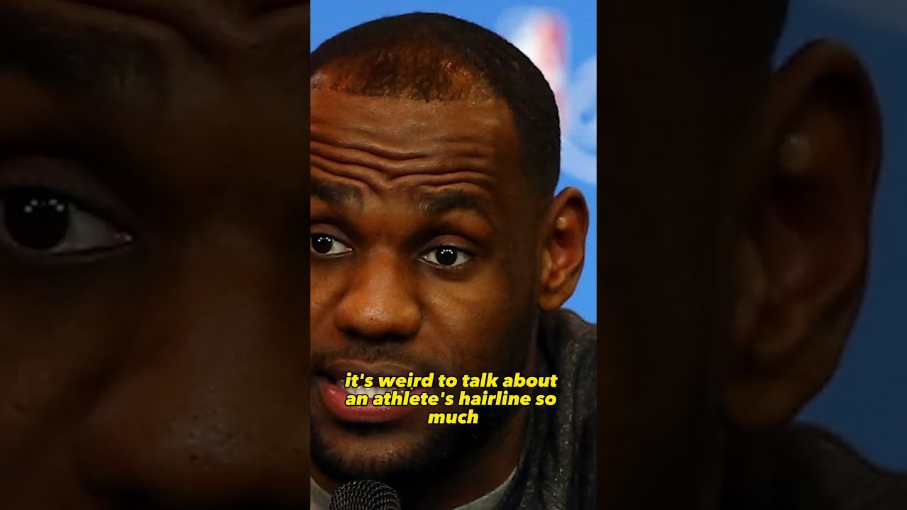 LeBrons hairline is crazy 