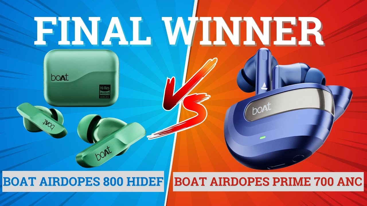 BoAt Airdopes 800 HiDef против boAt Airdopes Prime 700 ANC 🔥 Лучшие для музыки, баса и игр