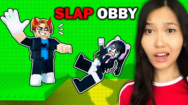 Trolling in Roblox SLAP Obby!