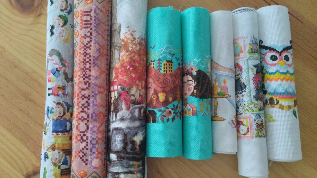 Últimos proyectos en  Punto de Cruz 🧵🪡#crossstitch #embroidery #puntocroce #pointdecroix