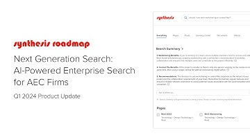 Synthesis Next Generation Search: AI-Powered Enterprise Search for AEC Firms