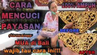 TIPS MENCUCI AKSESORIS PENGANTIN - MENGHILANGKAN NODA HIJAU PADA PAYASAN BALI