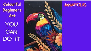 Learn to Paint TOUCAN in Acrylic #577