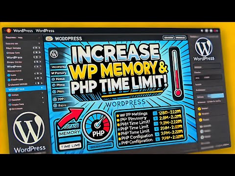 ✅How to increase wp memory limit and php time limit