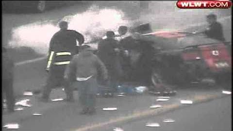 Fiery Crash Closes I-71: Uncut Video