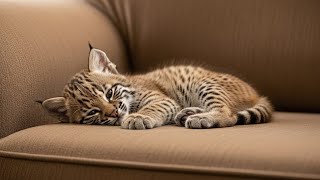 This Baby Bobcat Found His Favorite Sofa — His Reaction Will Melt Your Heart!