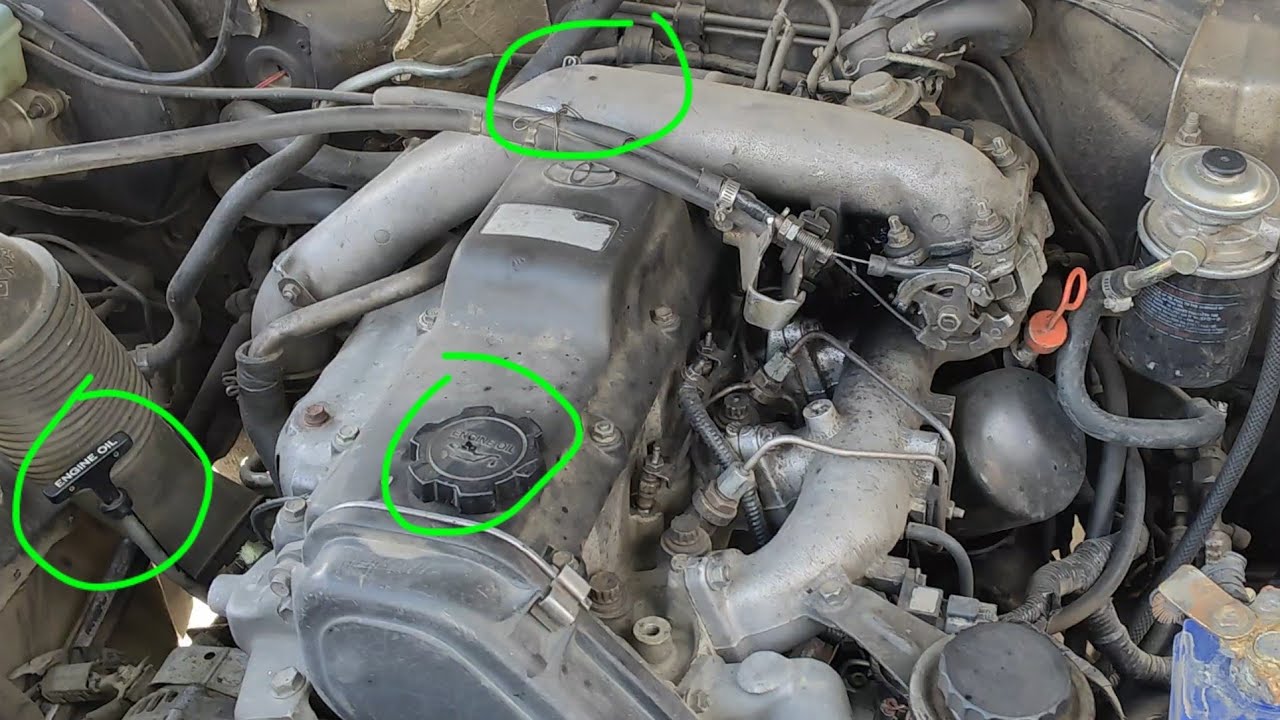 Toyota 1kz engine blow checking YouTube