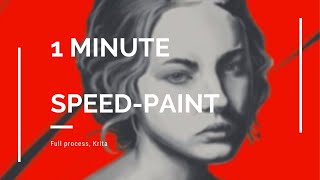 1 MINUTE portrait painting timelapse!