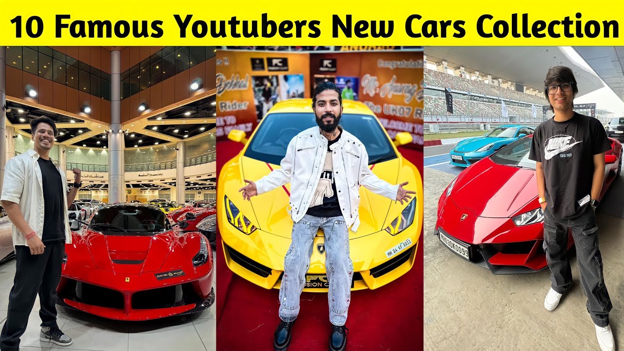 Top 10 Youtubers New Car Collection Uk07 Rider, GamerFleet, Sourav