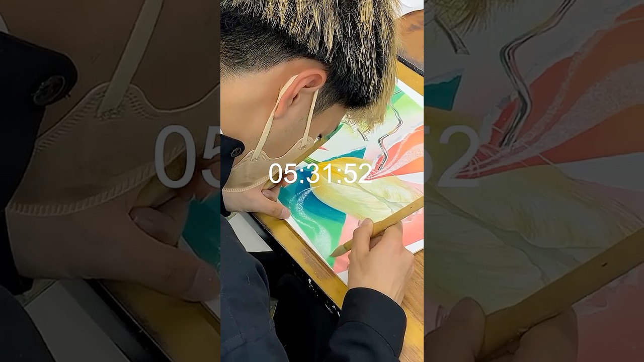 【藝大工芸】五感をテーマに色彩表現【合格作品再現】#美術予備校 #東京藝術大学 #美術 #アート #ショナビ
