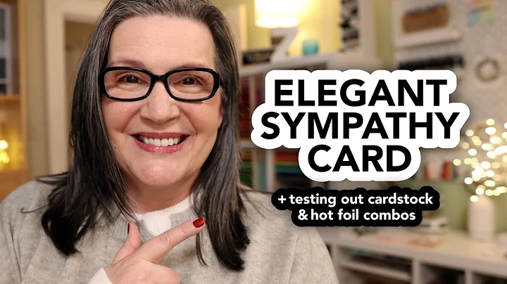 An elegant sympathy card featuring many techniques...