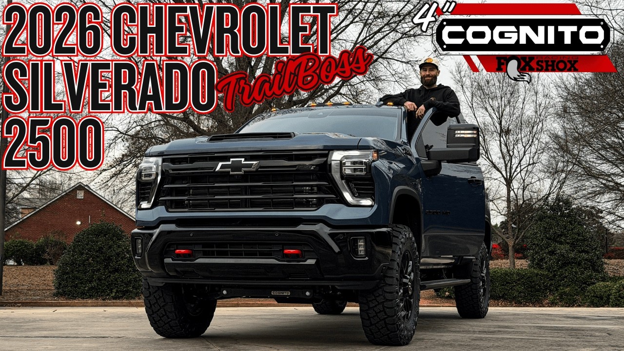 ГОТОВ К БЕЗДОРОЖЬЮ: Chevrolet Silverado 2500 Trail Boss 2026 года | Лифт-комплект Cognito 4 дюйма...